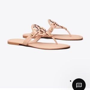 Tory Burch Miller Patent Nude Sandal 7.5M